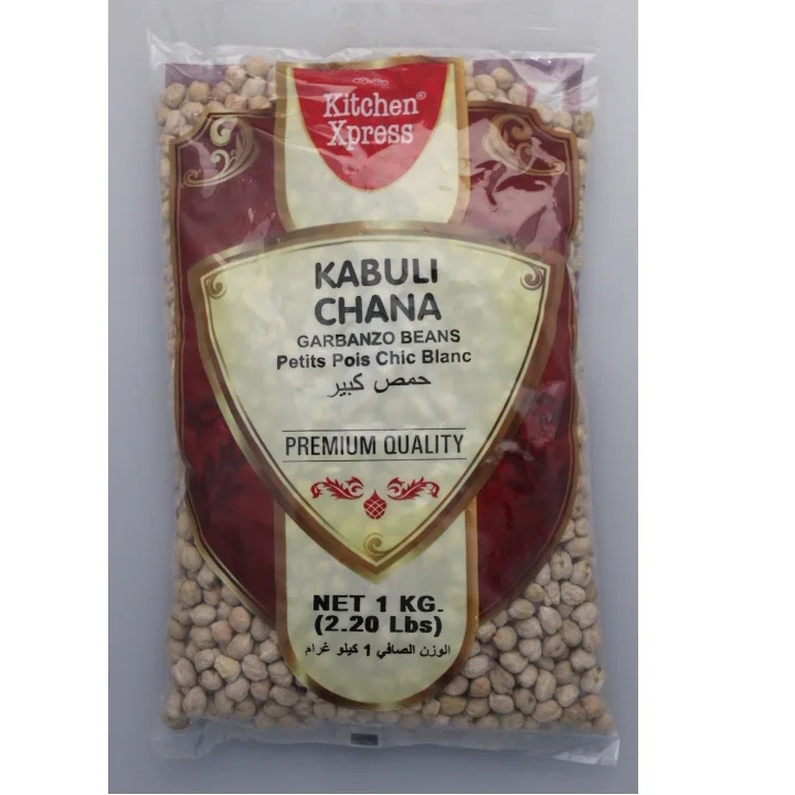 High Protein Kitchen Xpress Brand Whole Chickpeas Vegetarian Dish 1kg Pack Kabuli Chana From India