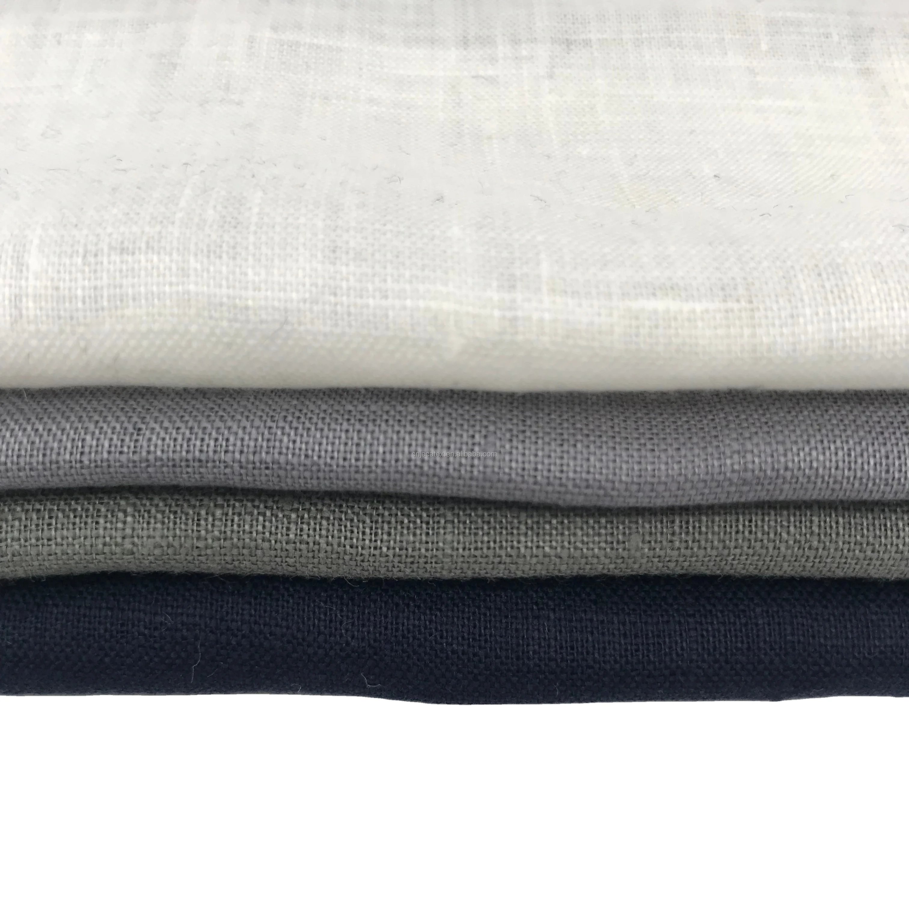 JECATEX LAMBERT/8B 100%   LINEN FABRIC , EUROPEAN FLAX, WHOLESALE  SUSTANIBLE, PIECE DYED  STOCK WOVEN FOR GARMENT