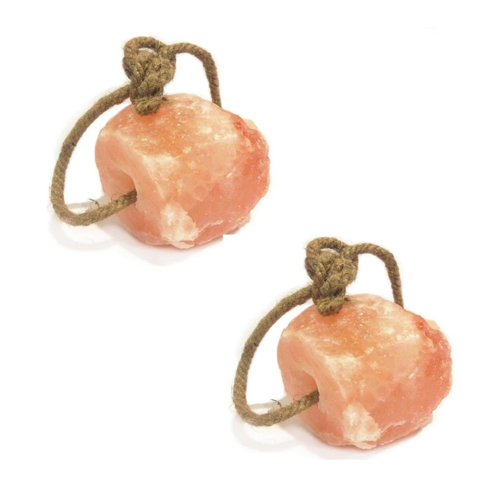 Himalayan Salt Lick Goats, Cattle, Rabbits For Animal Rich In Nutrients And Minerals Round Shape With Rope