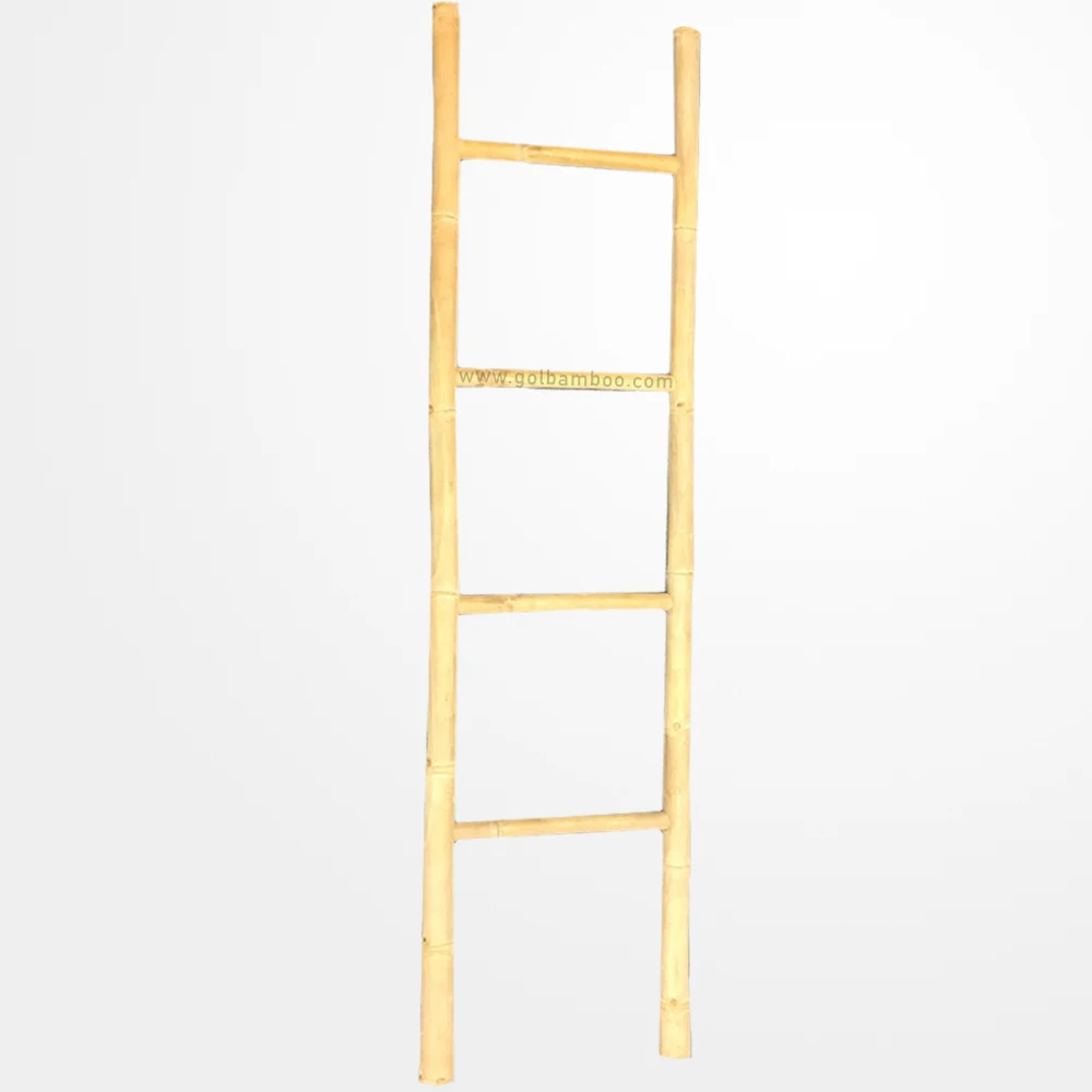 Natural Color Bamboo Blanket Ladder For Bathroom Towel Racks Made in Vietnam