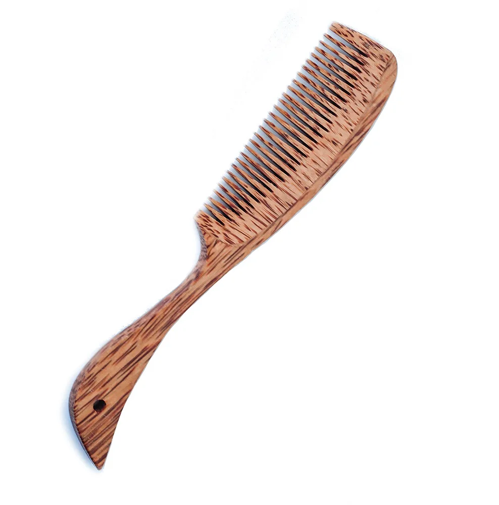 Недорогая деревянная расческа с ручкой из Вьетнама для волос