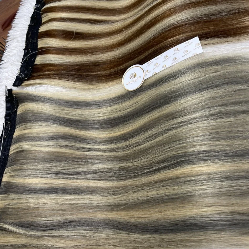 Clip Hair Extension 100% Human Natural Hair Halo Clip in