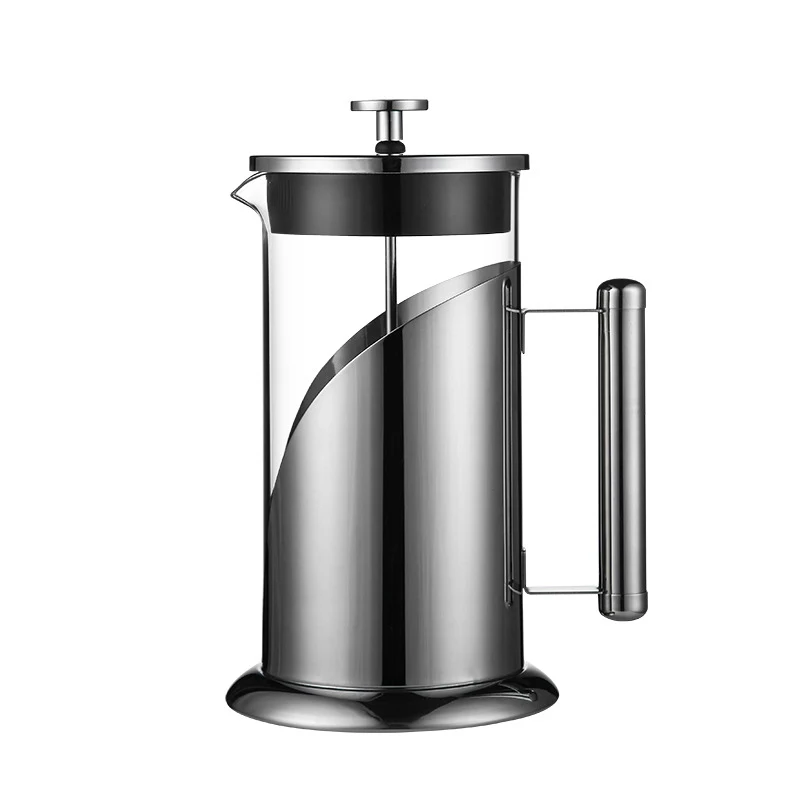 Durable Heat Resistant Borosilicate glass French Coffee Press with plunger, Kitchen Household Tea Coffee maker pot