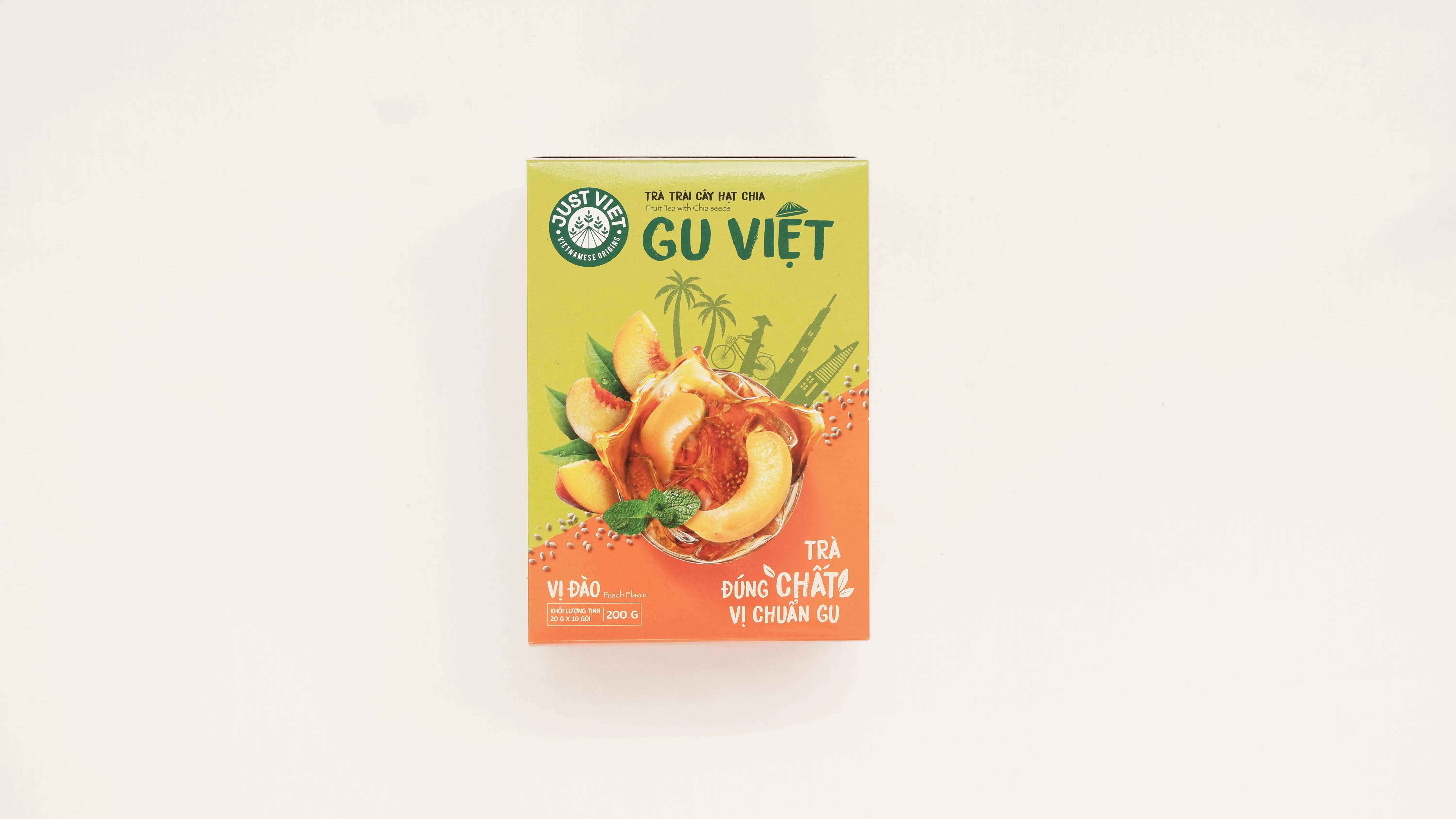 Premium Black Tea with Peach Flavor and Chia seeds