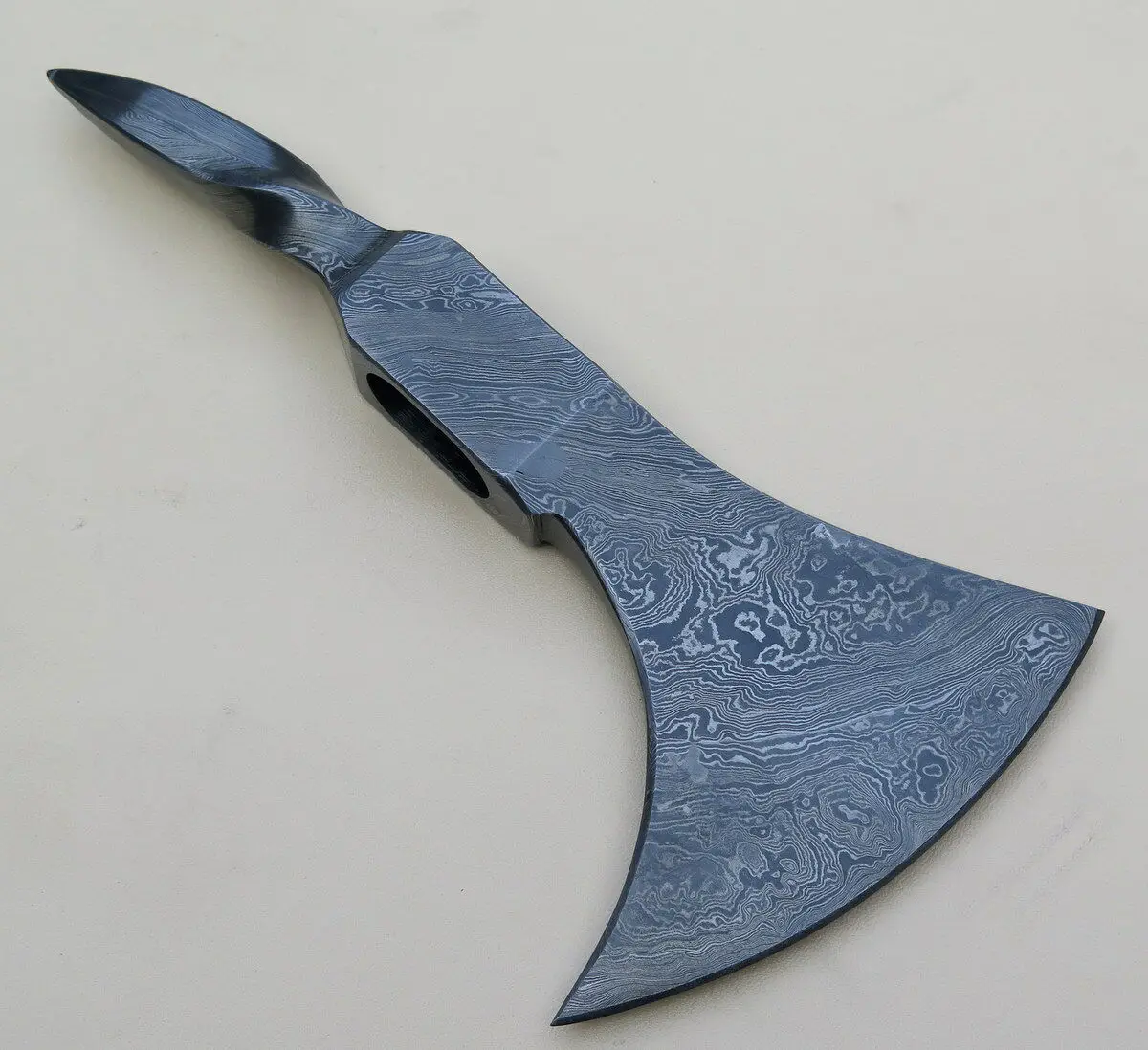 Уникальный топор ручной работы из дамасской Стали TOMAHAWK VIKING BLANK AXE HEAD ....