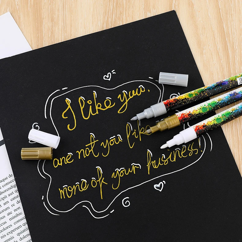 6 видов цветов 0,7 мм DIY живопись ручка-маркер на водной основе акриловая краска маркер для белой доски