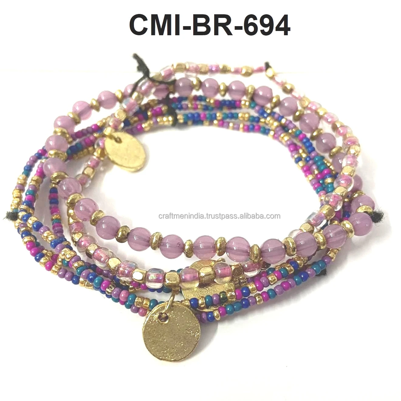 LATEST 2024 Beads Bracelet Colorful Beaded Handmade Bracelet for party and evening Fashion Bracelets & Bangles
