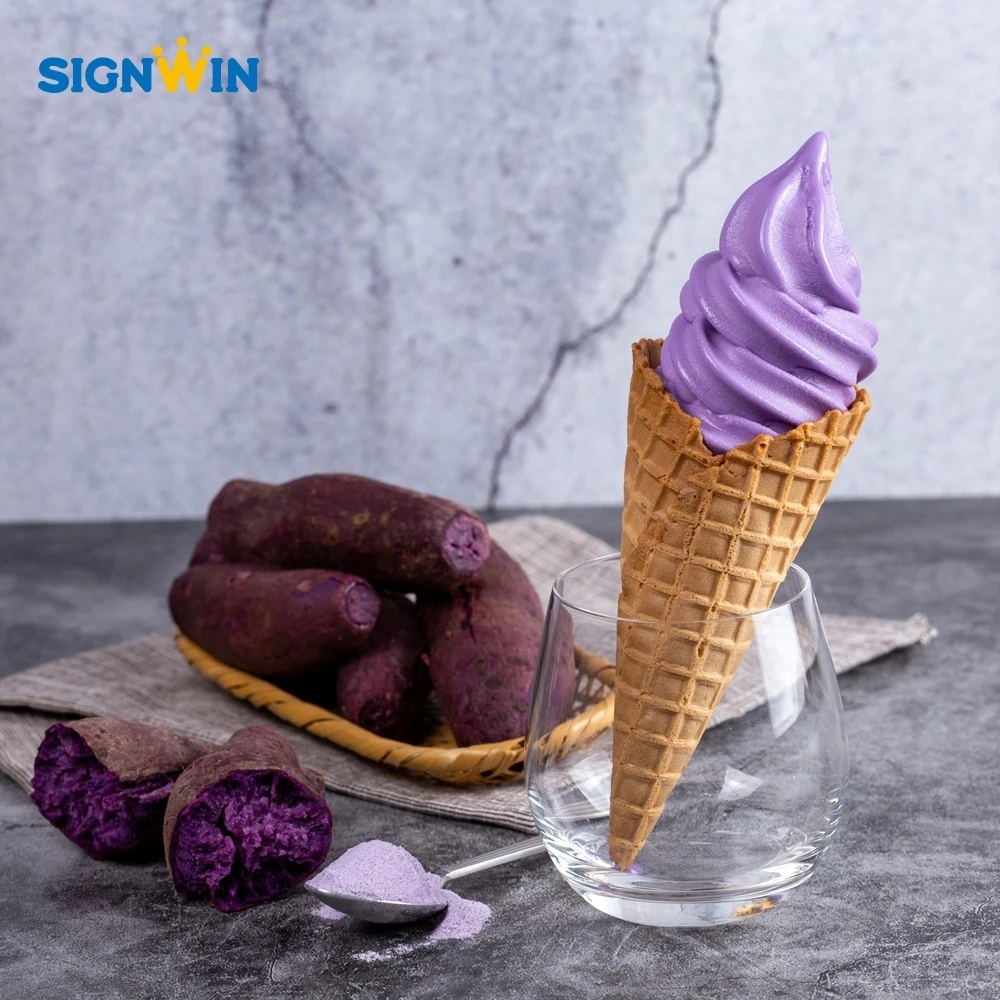 SIGNWIN-фиолетовый сладкий картофель мягкий порошок мороженого