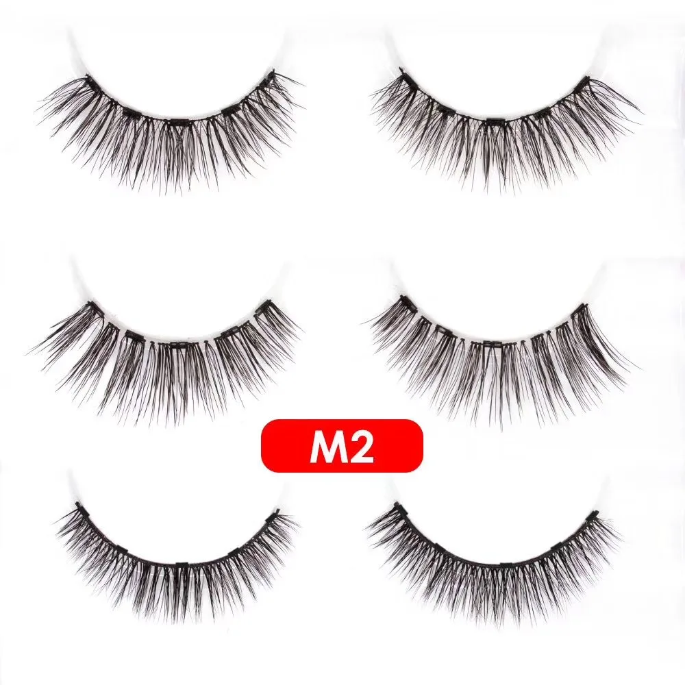 Guangzhou best selling magnetic eye lash custom black magnetic false eyelashes with eyeliner