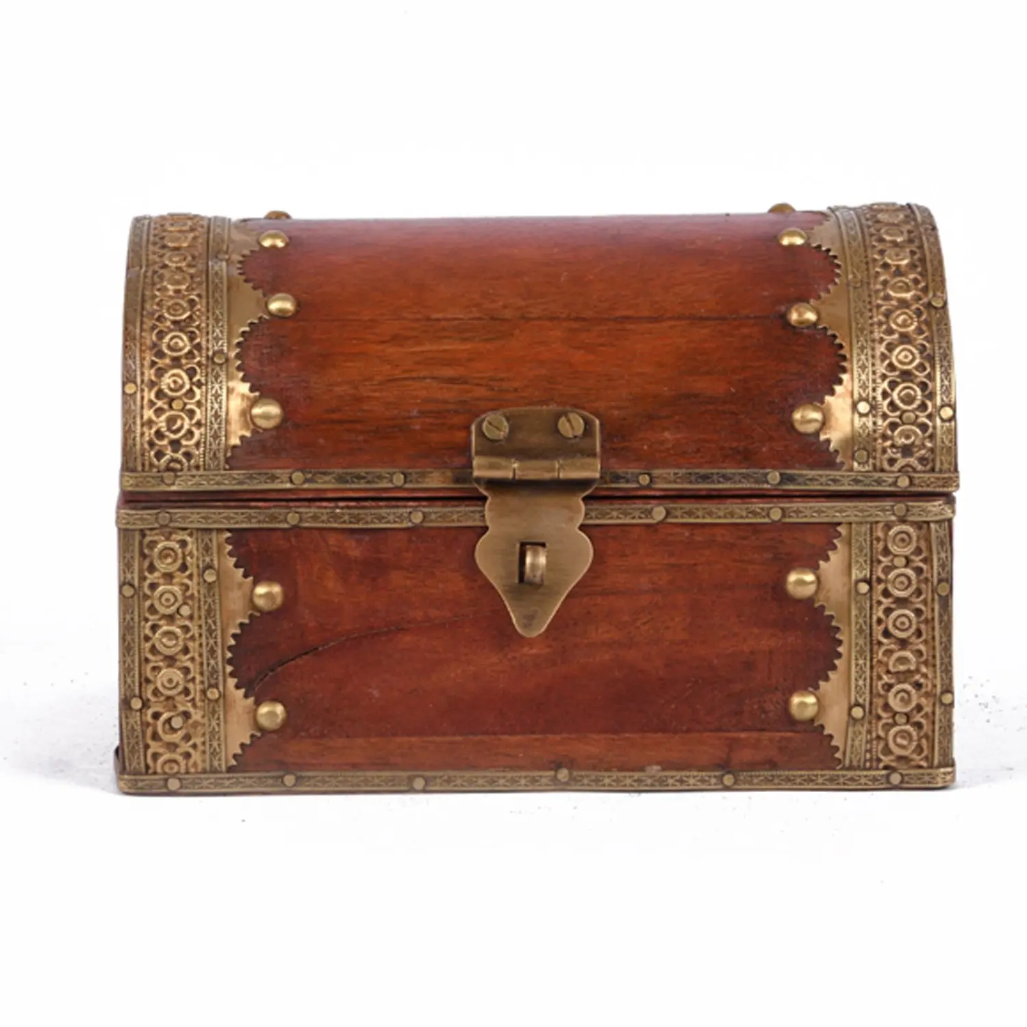 Портативный деревянный латунный Дизайн Шкатулка для ювелирных изделий Органайзер хранения косметичка винтажный дорожный футляр женщин