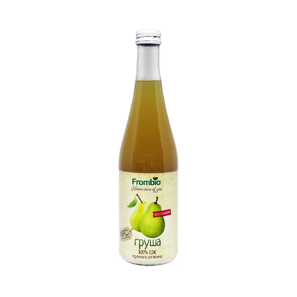 Best quality 100% organic pear juice in glass bottles, fruit juice