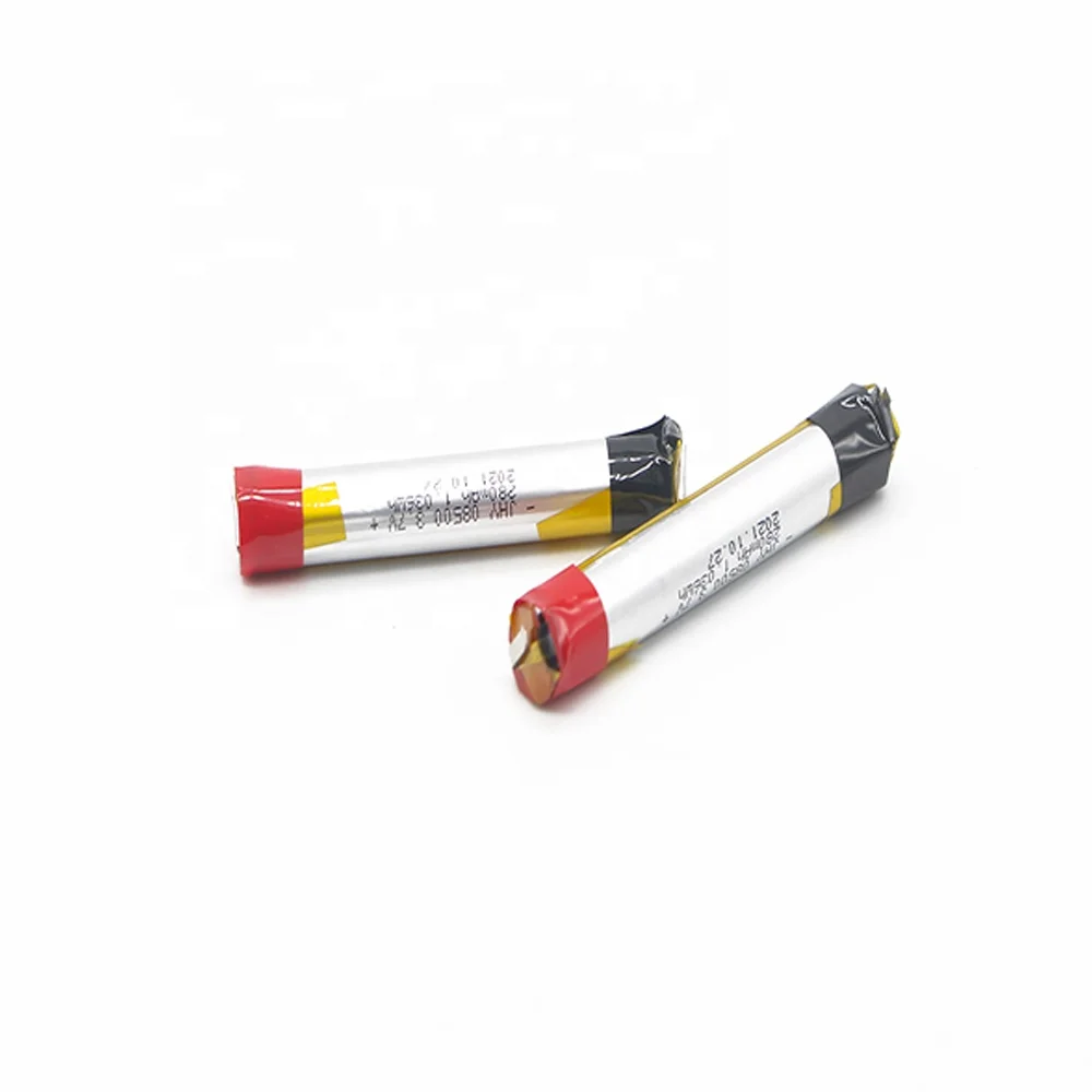 JHY Hottest Rechargeable Cylindrical 08500 3.7V 280mAh Lipo Battery Deep Cycle for E-vape Electronics Application