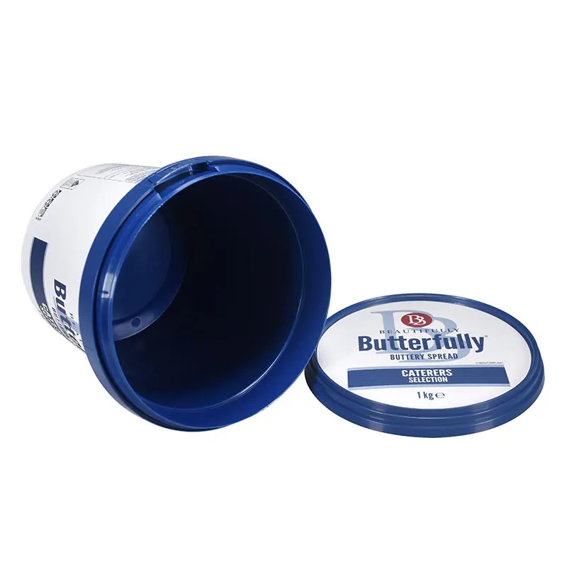 1L round IML yogurt bucket greek packaging pp bucket 1L yogurt plastic tub plastic bucket  tub dairy elight yogurt tub