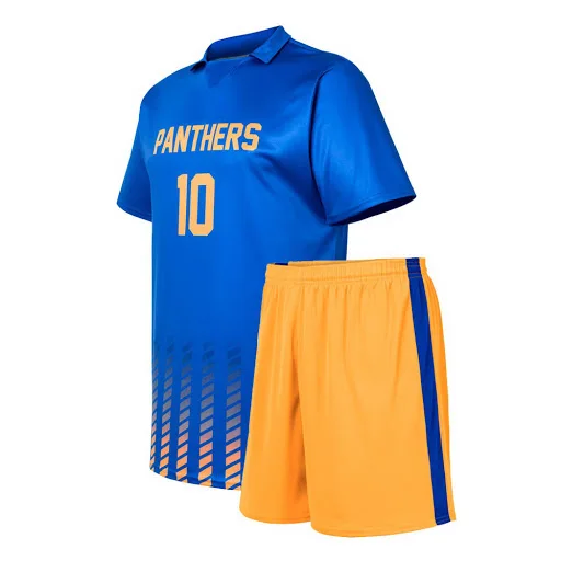 
 Professional Sportwear Men Football Soccer Jersey Set Full Digital Sublimation 100 White Polyester 165gsm Football Soccer Jersey  