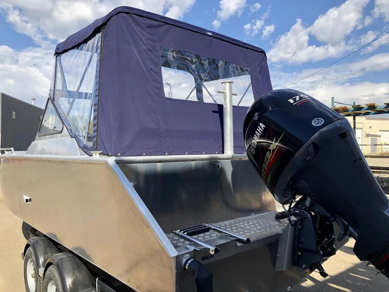 Ecocampor 22ft  Hard-Top Landingcraft All-Welded Aluminum Barge Boat