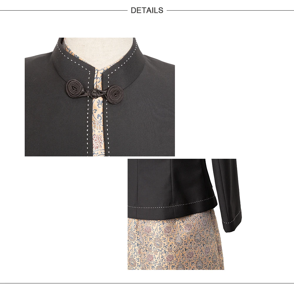 orient-inspired bodycon dress bali hotel japanese restaurant uniformes set