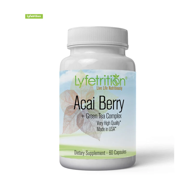 2021 Bulk Selling Acai Berry Green Tea Complex Weight Loss Supplement Capsules