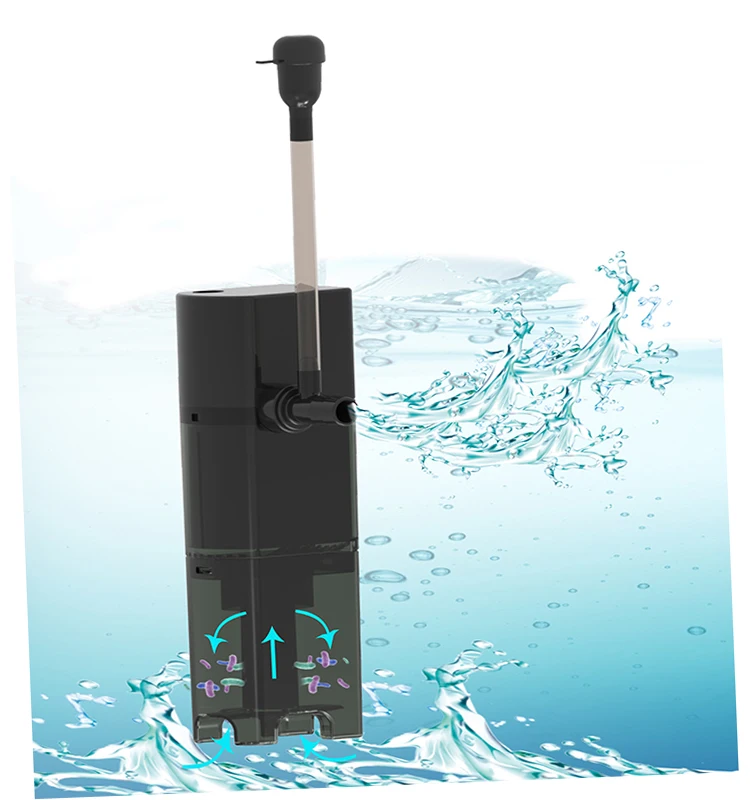 Fish Aquarium Internal    6 in 1 Pump-Filter Aquarium Sponge Filters for Aquarium