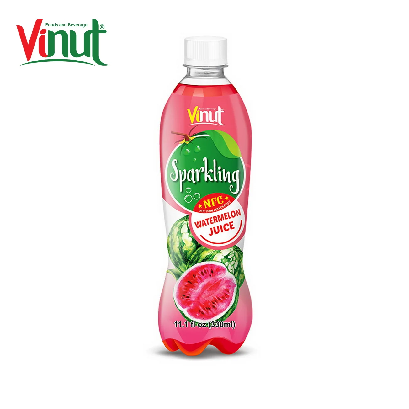11.1 fl oz VINUT Sparkling Watermelon juice sparkling drink sparkling water carbonator Oem Juice