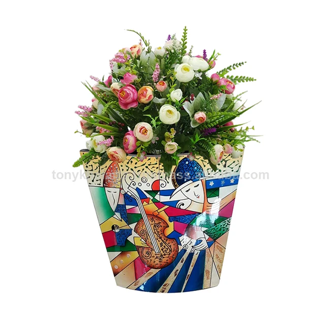 Vase Nordique  Vase Transparent  Vase Dore  Made in Vietnam