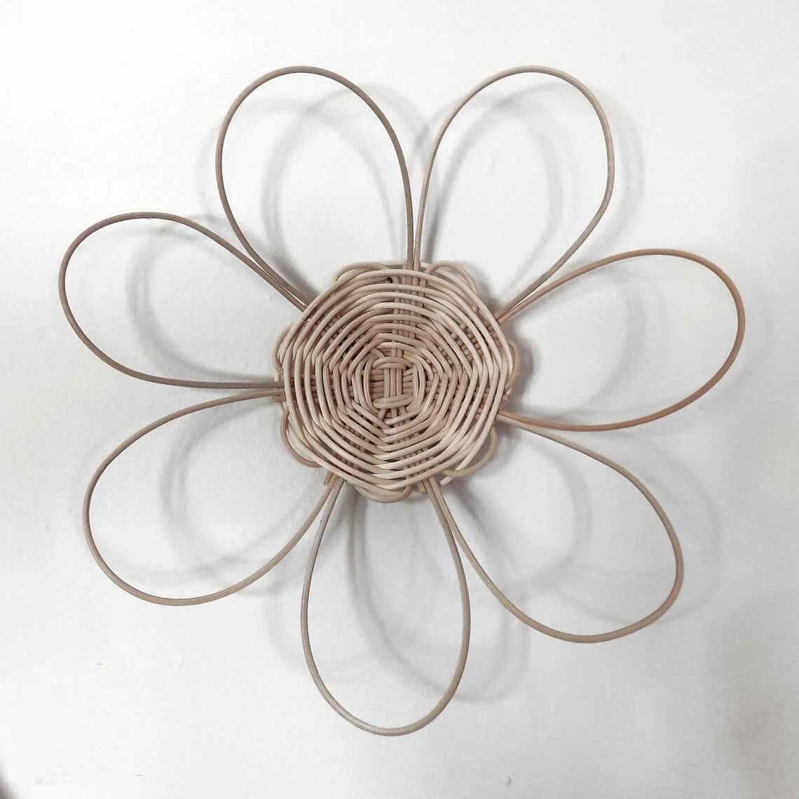 Rattan Flower Wall Hanging for Home Decor