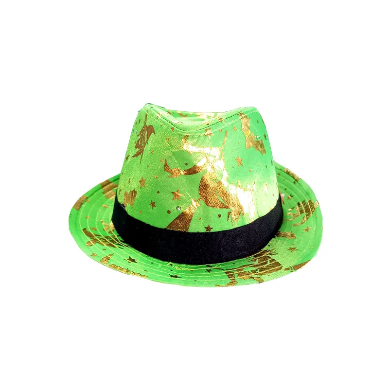 Оптовая продажа, Нетканая зеленая шляпа в Ирландском стиле для выпускного вечера на День Св. Патрика