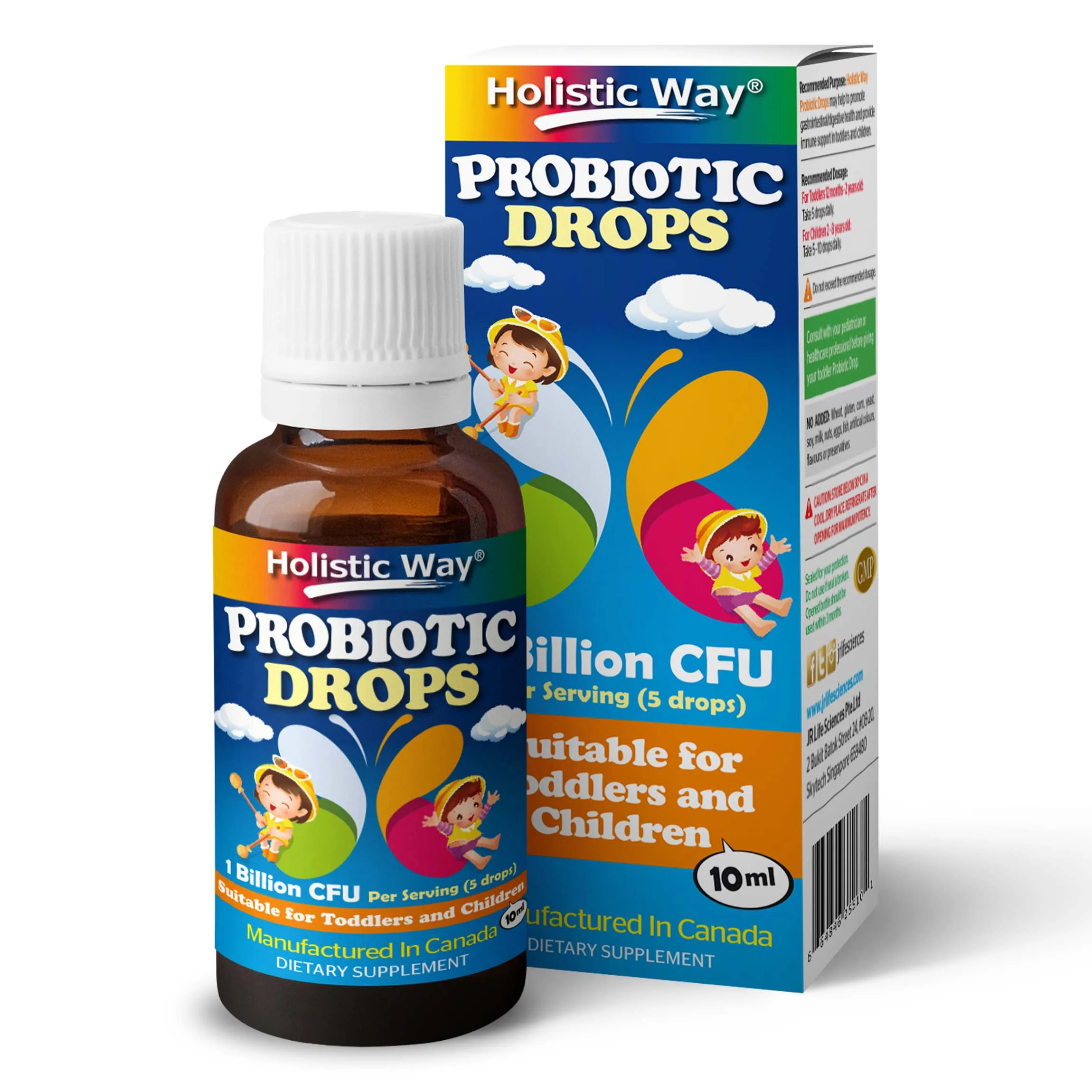 
Promote Digestion Holistic Way Probiotic Drops (10ml) Suitable Dietary Supplement Toddlers And Children 