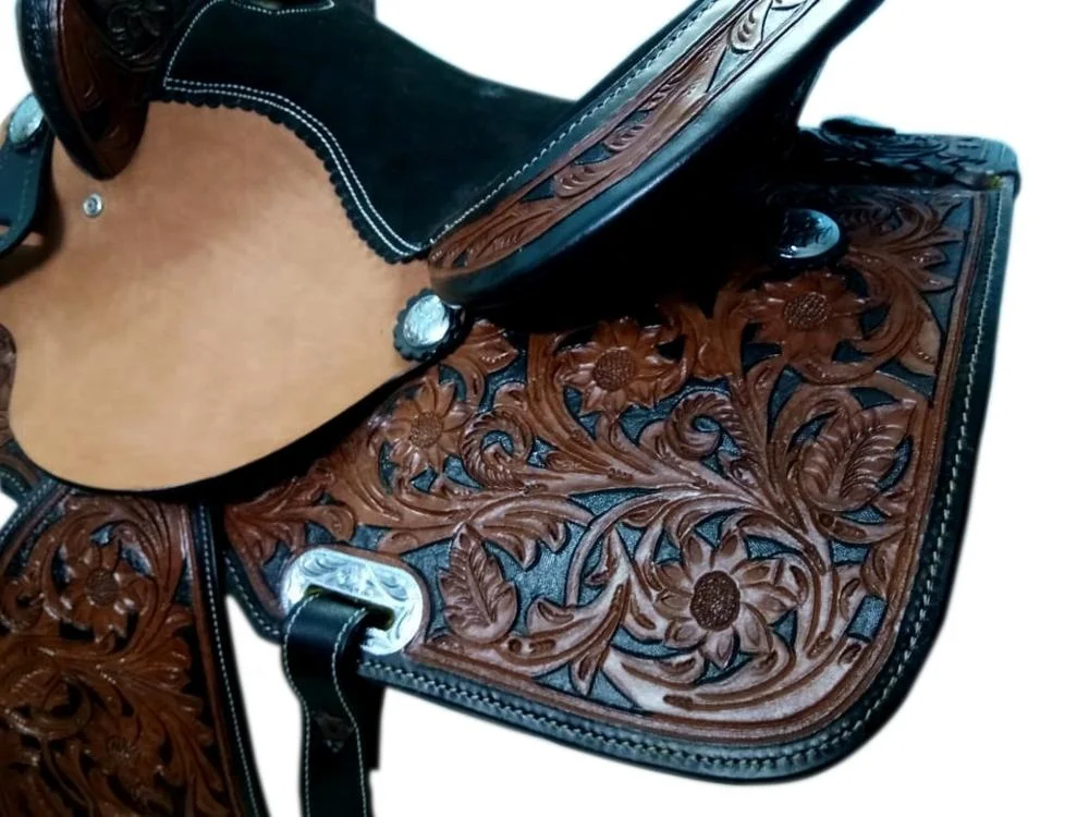 Ковбойное седло лошади производства премиум-производителей кожи