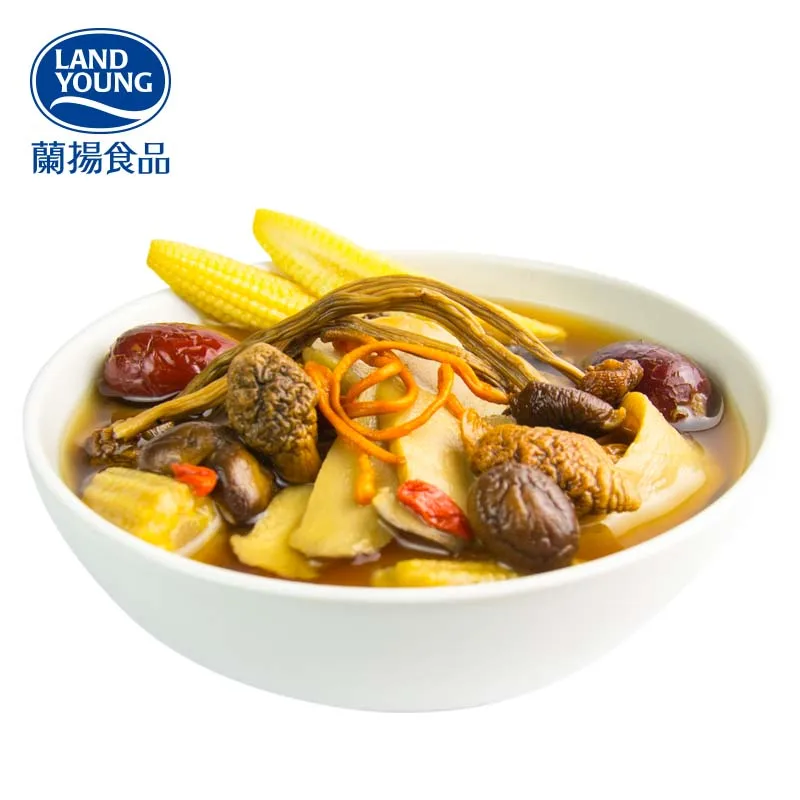 Vegan instant herbal soup traditional healthy chinese soup herb flavor mushroom soup