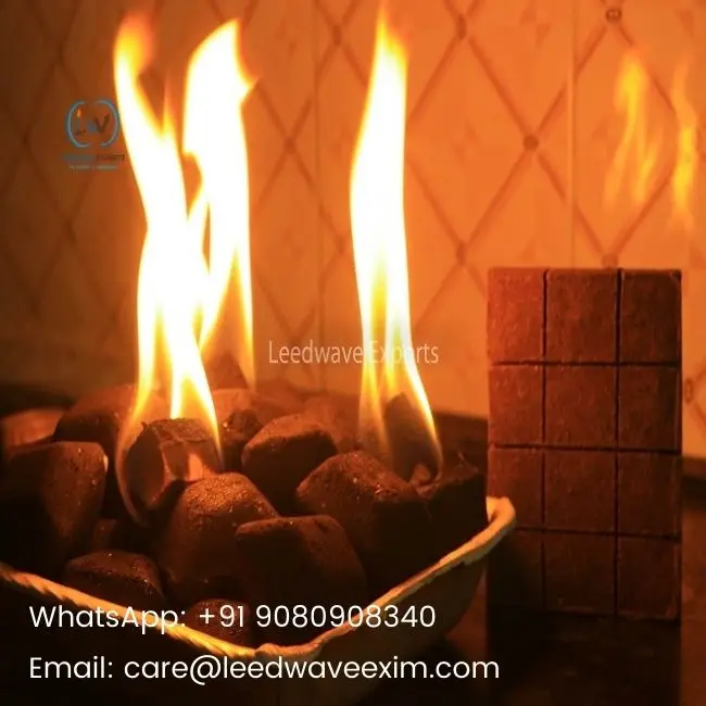 
Indian Market Wood Sawdust and Paraffin Wax Square Block Fire Starters in Direct Factory Price 
