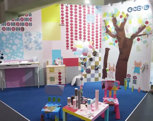 The masking paper made by Japanese washi is decor paper in rolls for kinder garden.