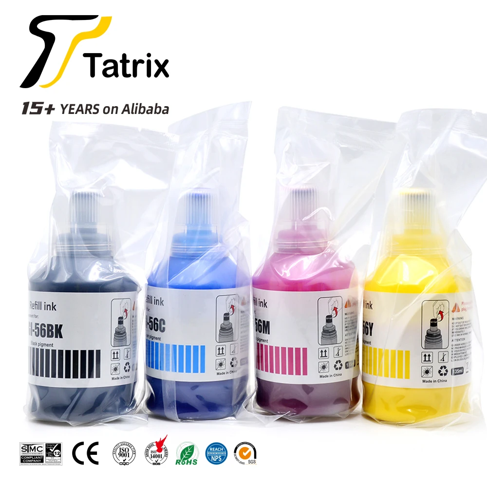 Tatrix совместимый горячая Распродажа GI-16 GI-26 GI-36 GI-46 GI-56 GI-66 GI-76 GI-86 GI-96 водная бутылка пополнения чернил для принтера Canon принтерам
