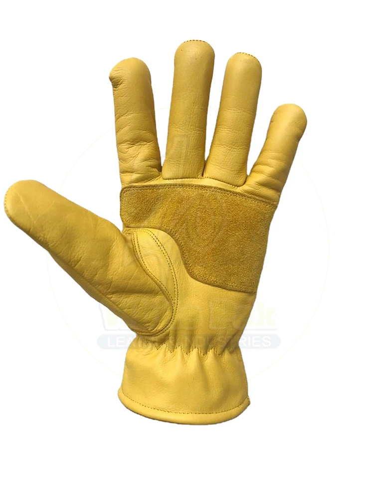 Hot Sale Cow Grain Leather Safety Gloves Work Driver and Assembly Gloves Made of Nitrile Wholesale for Work Protection