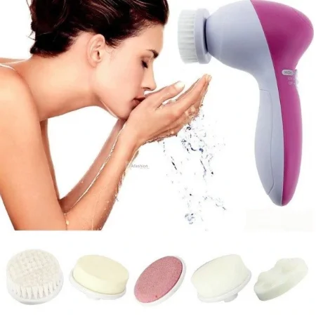 
Beauty Instrument Device 5-in-1 Electric Face Cleansing Brush Multifunction Facial Massager Deep Cleansing Exfoliators Iso9001 