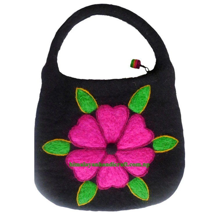 Handmade in Nepal Felt Hand Bags