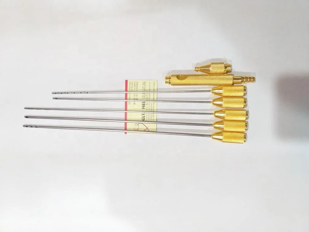 liposuction cannula set plastic surgery instrument fat transfer blunt tip cannulas