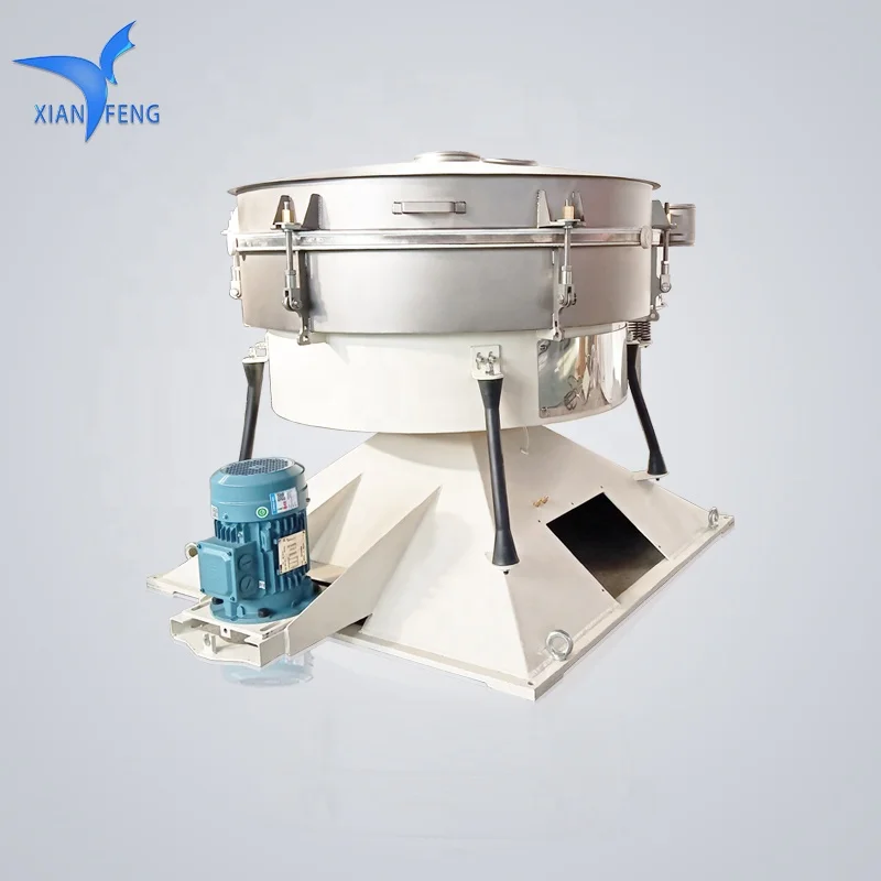 Quick mesh stainless steel edible salt screening circular pendulum vibrating screen machine