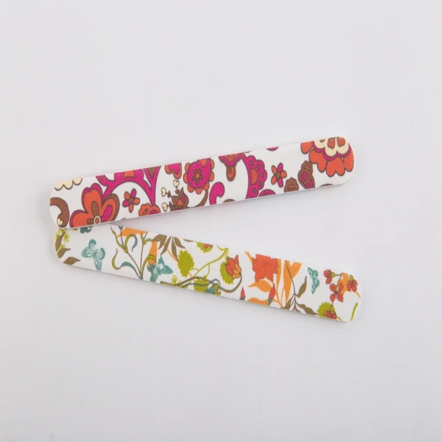 
Nail Care Product - Design and Solid Color Nail File Professional Custom Double Side Disposable Nail File 100/180 Sandpaper 