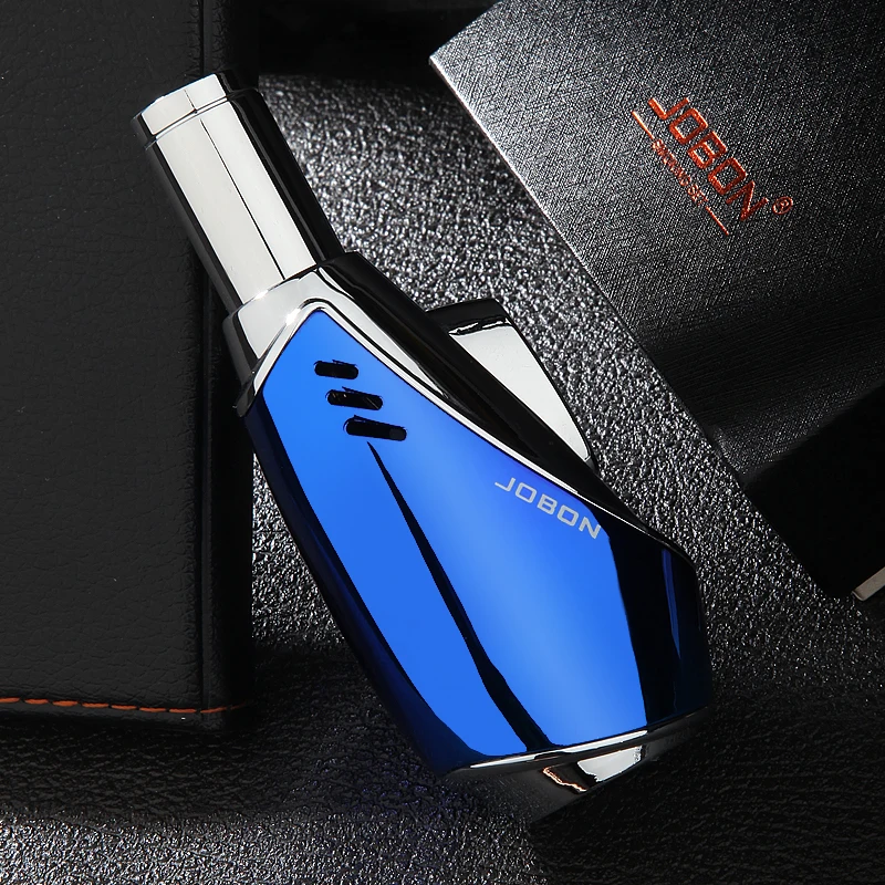 Винтажная Зажигалка JOBON для сигарет многоразовый дымчатый металлический бутановый газовый фонарь с металлическим пламенем и логотипом под заказ