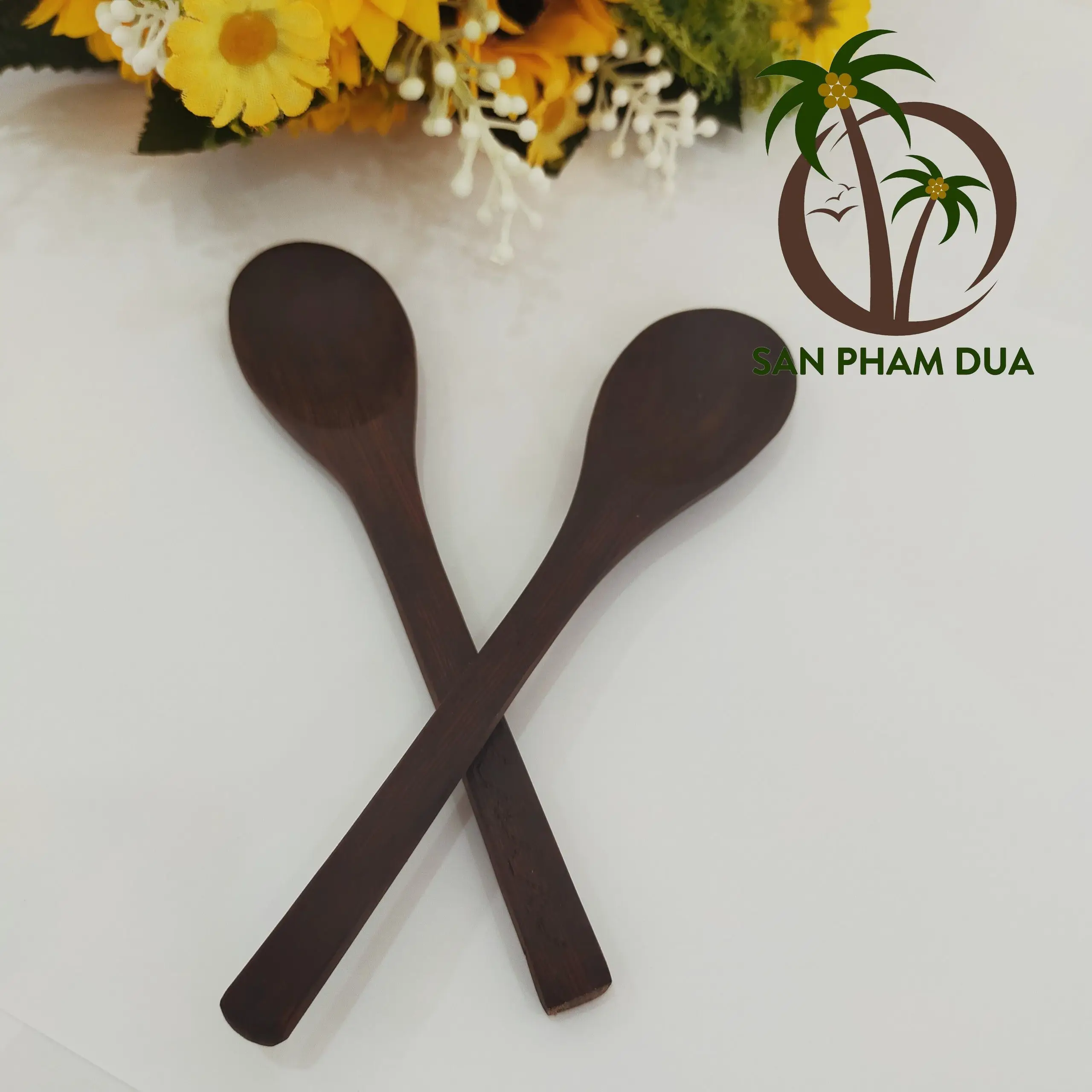 Столовые приборы из кокосового дерева/Экологичная Кокосовая ложка вилка ложка/бестселлер многоразовая посуда дерева для путешествий/крышка бамбуковой соломы