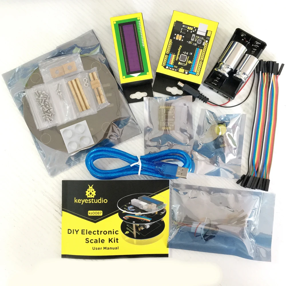 Keyestuido DIY Electronic Scale Starter Kit For Arduinos Education Programming based + 64 Page Book Manual