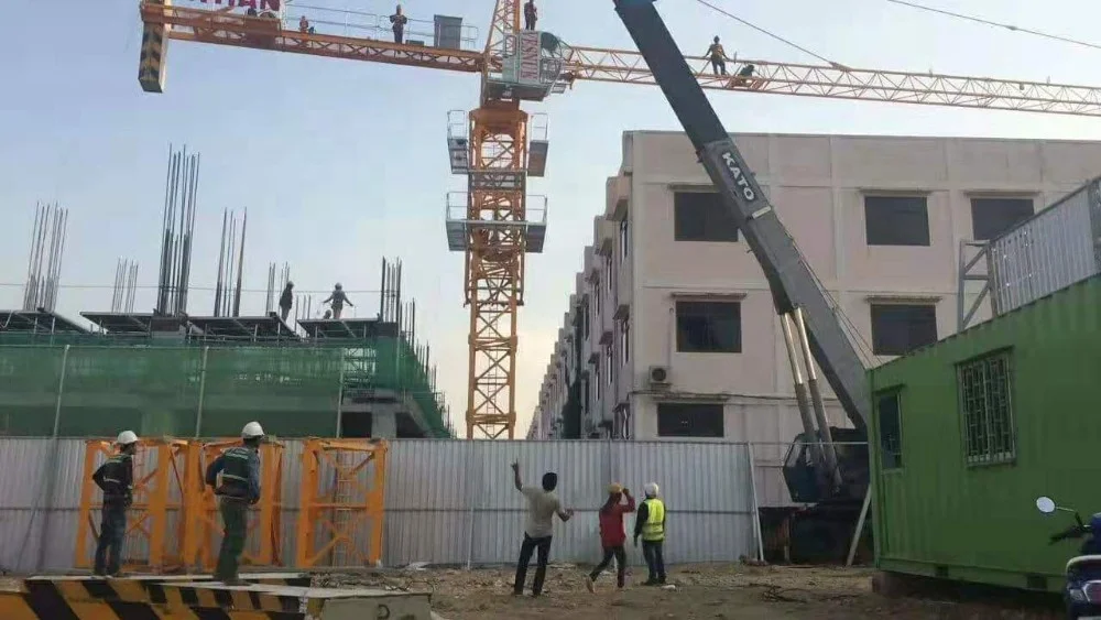 Dahan Brand New 6t/8t Topkit Self-Erecting QTZ80(6010) Tower Crane Safety