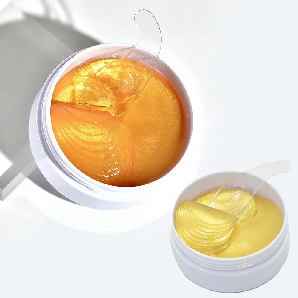 Custom Eyemask Eye Mask High Quality Eye Under Hydrogel Crystal 24K Gold Collagen Eye Pads Gel Patch