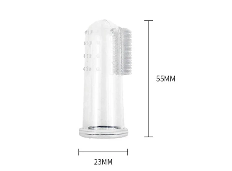 Soft Silicone Finger Toothbrush Cleaning Finger Brush for Pets