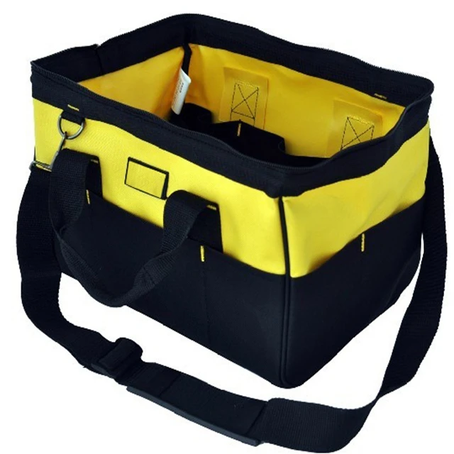 Hot sale Canvas Tool Bag 14-Inch, Khaki, 18 Pockets, Heavy Duty Tool Bag, Made for Contractors, Painters, Carpenters, Builders