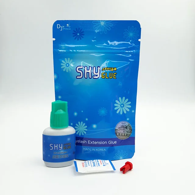 Sky Glue S+ Type lash Glue 10ml Fast Dry Long Lasting Premade Fans Individual Eyelash Extension Sky Glue Adhesive Made in Korea