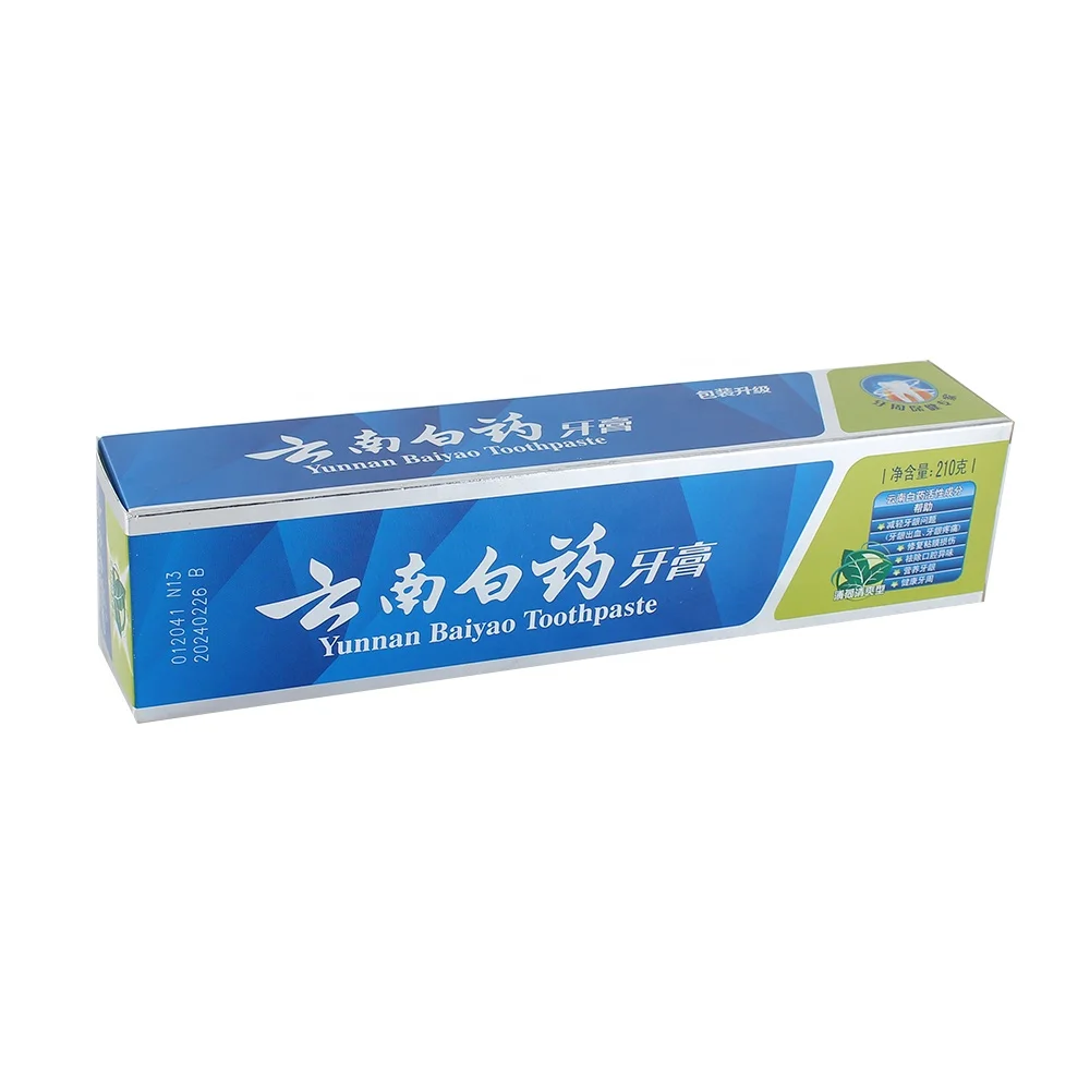 Зубная паста Yunnan Baiyao со вкусом мяты и блеском для отбеливания