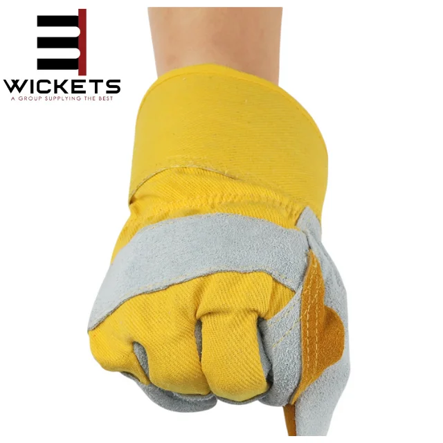 Cow Split Leather Work Gloves Driver Gloves Multifunction Truck Warehouse Garden Farm Men Women Outdoor Work Gloves