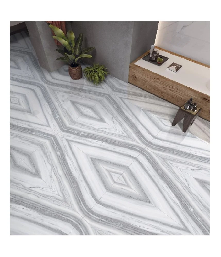 Book Matched mockup white color floor wall cladding bookmatch Glazed Porcelain Tile 60x120cm 60*120 open book ceramic tiles