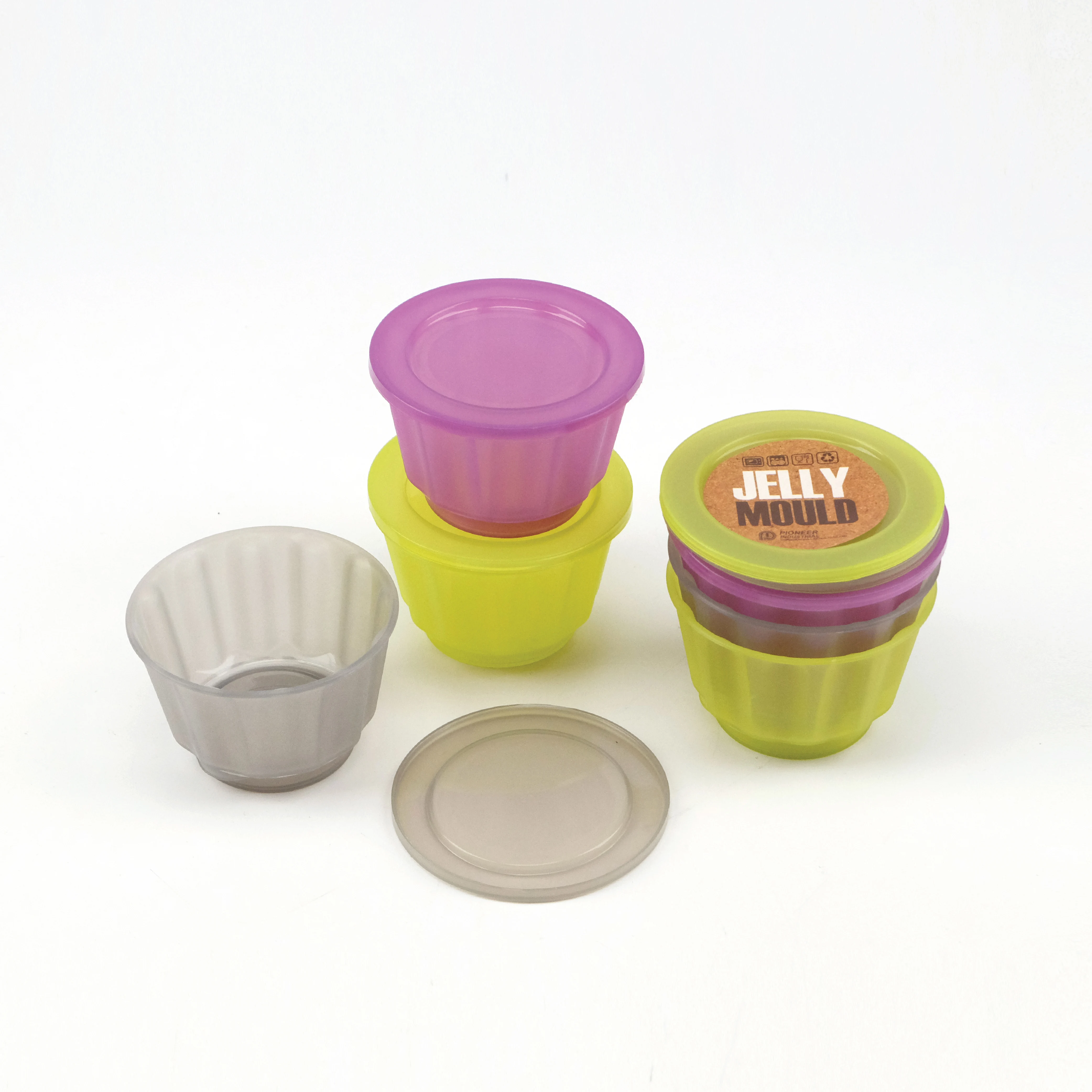Jelly molds plastic mold jelly cups containers with lid Pioneer Thailand manufacturer exporter high quality products